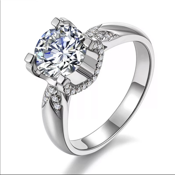 Jewelry - New Womens925 Silver Beautiful Diamond Bridal Ring